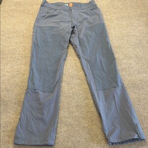 HOWLER BROS Waterman's Work Pants 32x34 Grey Stretch Ripstop